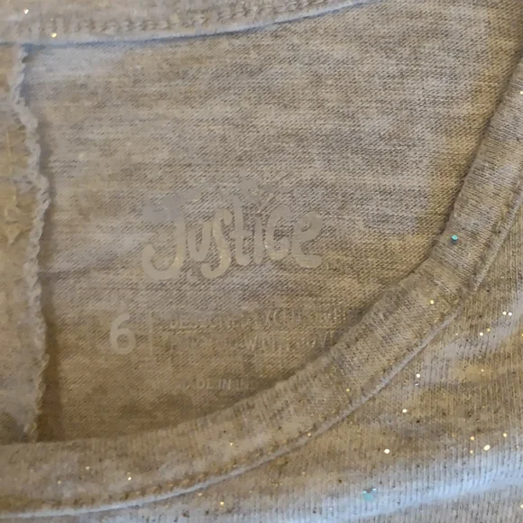 Justice Graphic Shirt, Size 6 - Picture 2 of 2